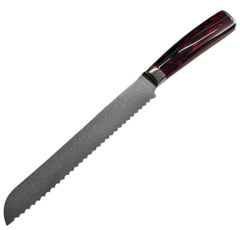 Grillfürst Brotmesser aus Damaststahl - Klingenlänge 20,5 cm