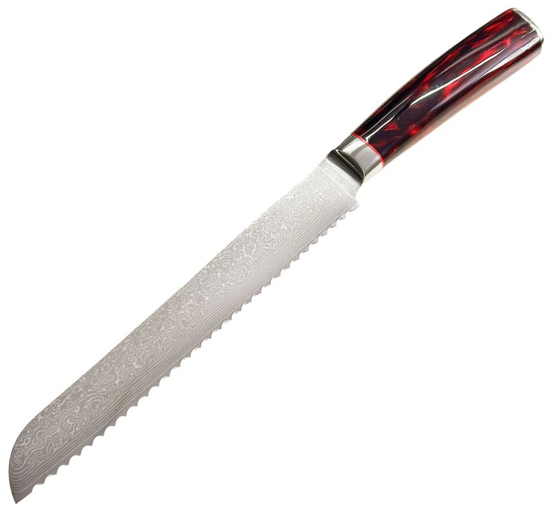 Grillfürst Brotmesser aus Damaststahl - Klingenlänge 20,5 cm