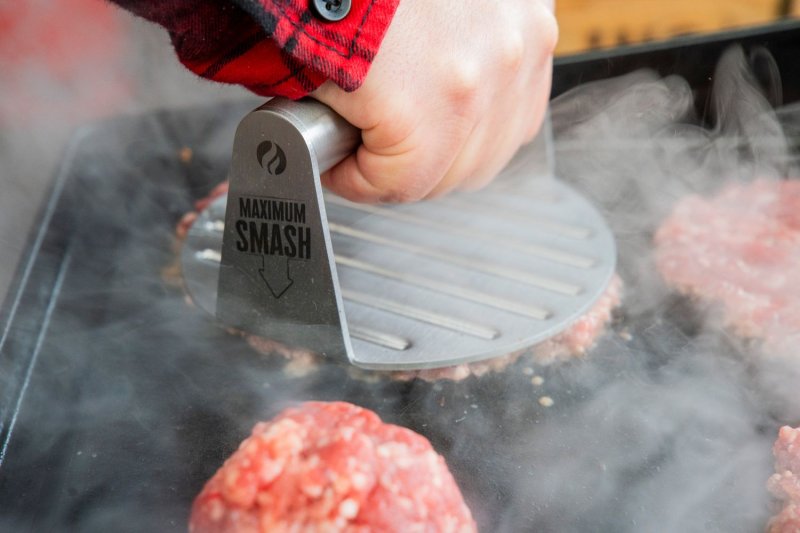 Grillfürst Burger Smasher / Burgerpresse aus Edelstahl