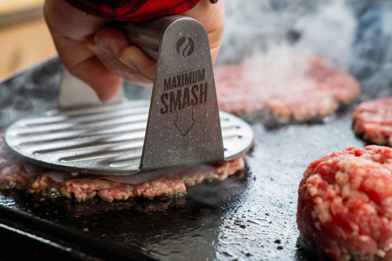 Grillfürst Burger Smasher / Burgerpresse aus Edelstahl