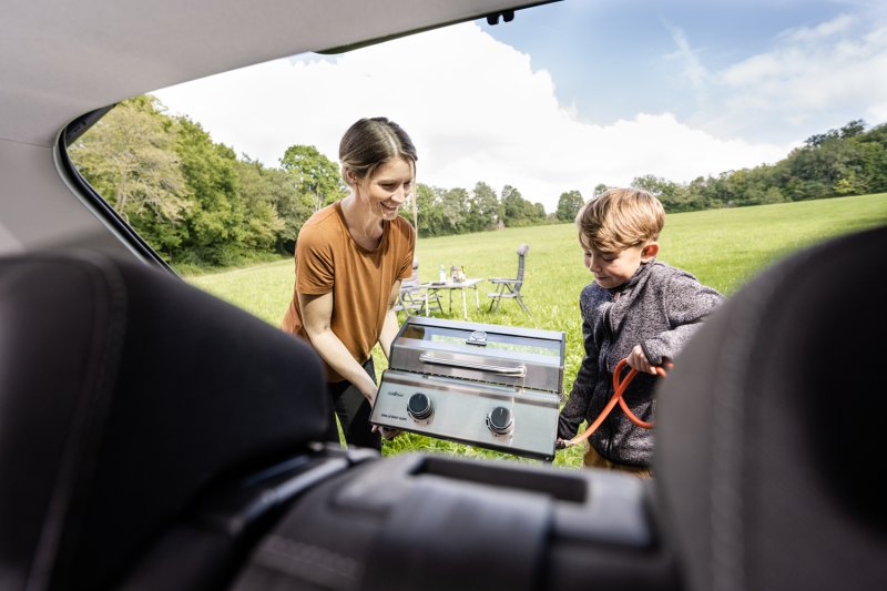 Grillfürst G201E 2-Brenner Gasgrill portabel v2 - Campinggrill / Balkongrill 50mbar