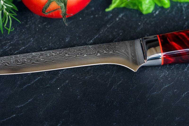 Grillfürst Ausbeinmesser aus Damaststahl - Klingenlänge 15 cm