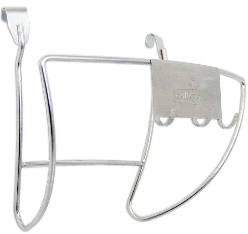 Grillfürst Deckelhalter und Besteckhalter Kombination für Kugelgrills