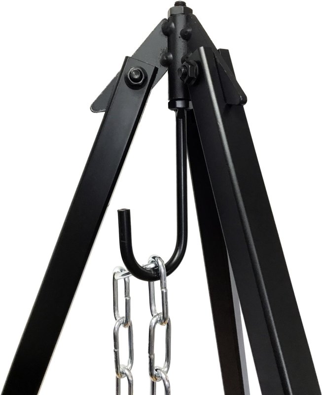 Grillfürst Dreibein für Dutch Oven oder Schwenk Grillrost / höhenverstellbar, inkl. Kette und Haken