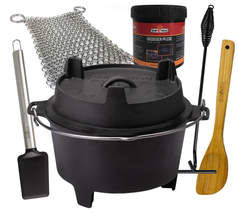 Grillfürst Dutch Oven BBQ Edition DO9 - X-DEAL inkl. Starterset Zubehör