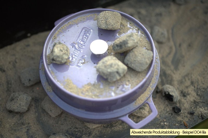 Grillfürst emaillierter Dutch Oven ohne Füsse DO4 - orange