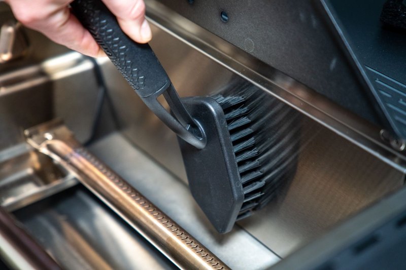 Grillfürst Grillbürste - kleine Eck-Bürste für Garkammer / Deckel