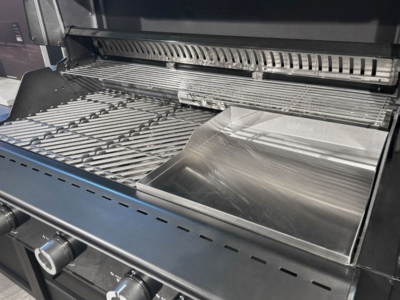 Grillfürst Edelstahl Plancha 43,5 x 39 cm für HEAT-X / QUBE