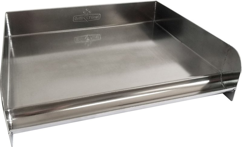 Grillfürst Edelstahl Plancha / Grillplatte / Teppanyaki Pfanne - 32 x 28 cm