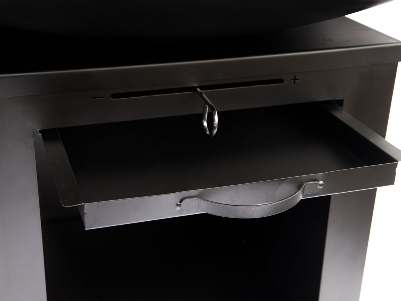 Grillfürst Feuerplatte - Feuerstelle mit 6 mm Edelstahl Grillplatte mit Grillrost