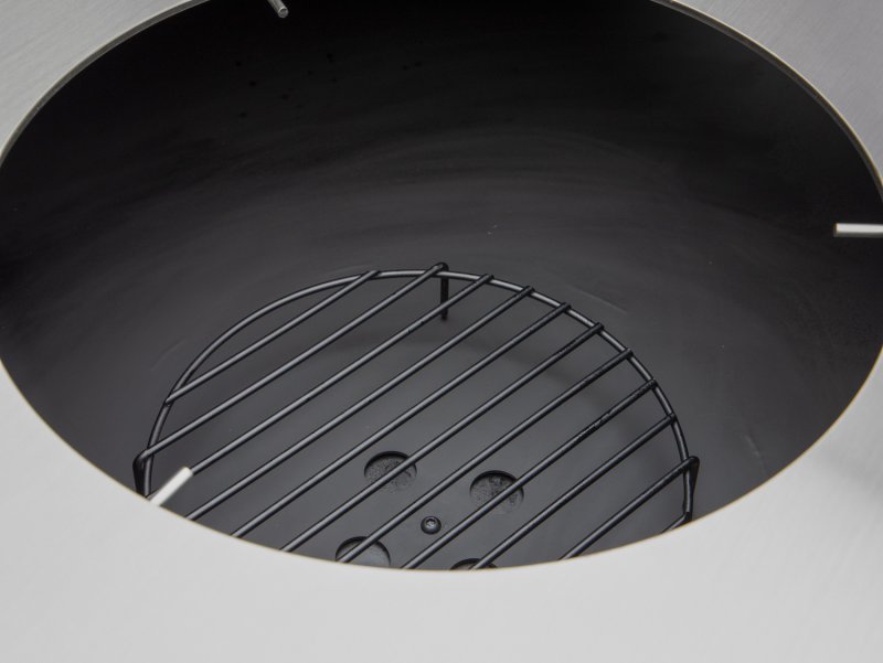 Grillfürst Feuerplatte - Feuerstelle mit 6 mm Edelstahl Grillplatte mit Grillrost