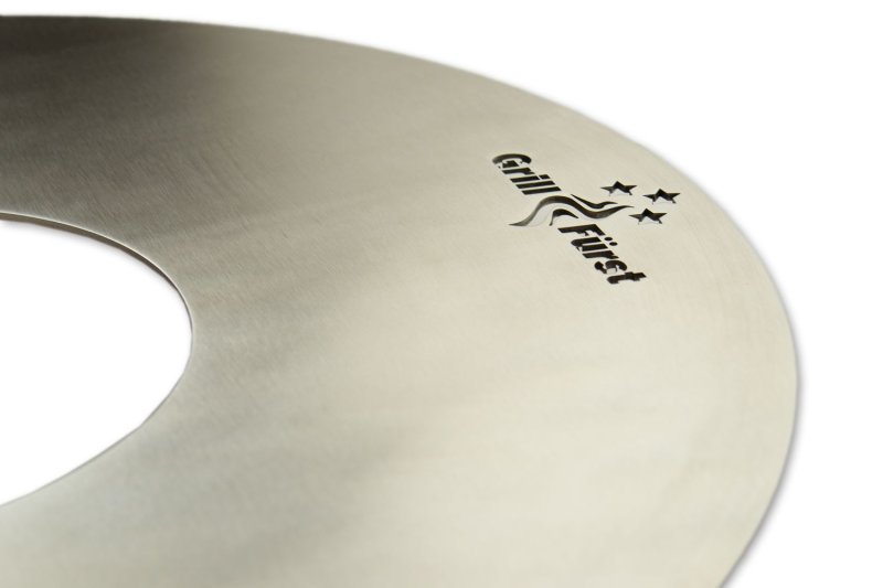 Grillfürst Feuerplatte aus Edelstahl für 57cm Kugelgrills - Durchmesser 54,5 cm