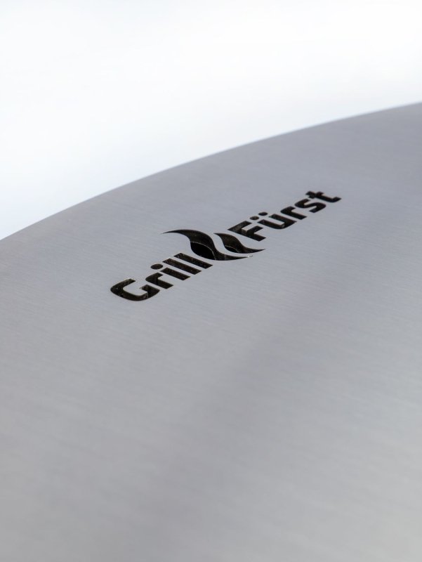 Grillfürst Feuerplatte - Feuerstelle mit 6 mm Edelstahl Grillplatte mit Grillrost