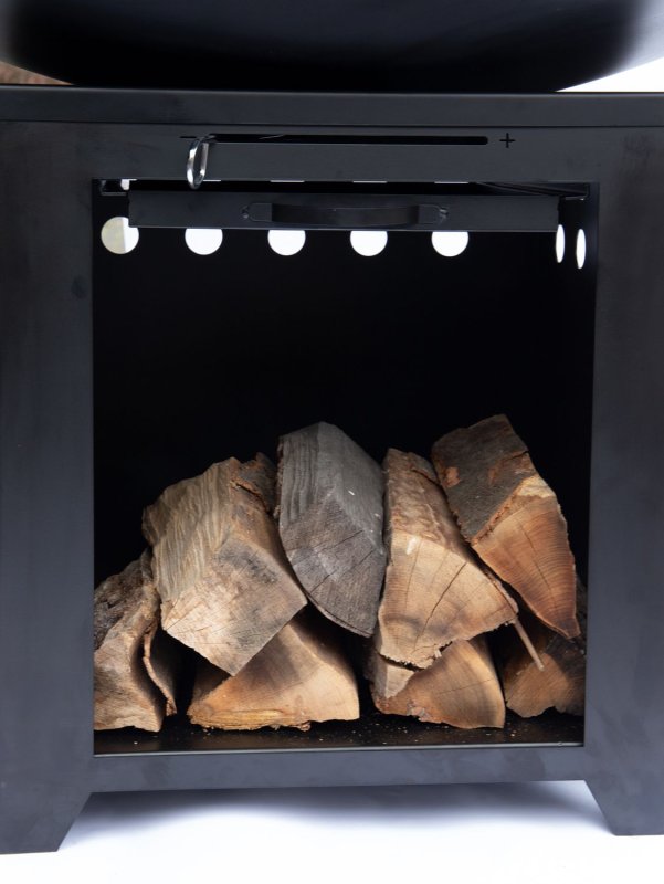 Grillfürst Feuerplatte - Feuerstelle mit 6 mm Edelstahl Grillplatte mit Grillrost