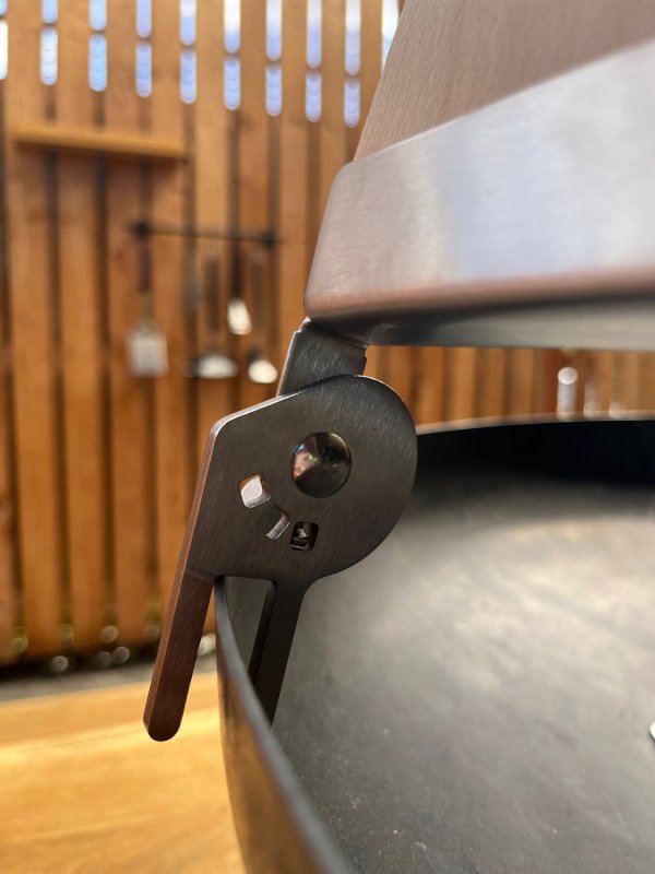 Grillfürst Flammlachsbrett Buche 19 x 50 cm Schraub-Variante - mit optimierter Halterung