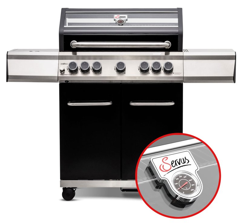 Grillfürst G520E 5-Brenner Gasgrill - Servus Sonderedition - Edelstahlroste