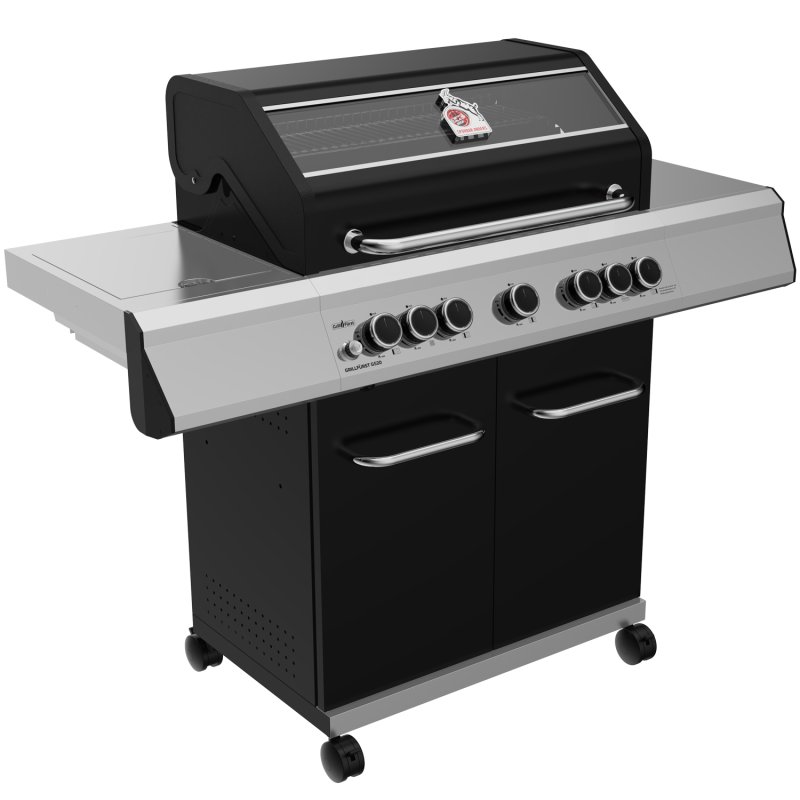 Grillfürst G520E 5-Brenner Gasgrill - 1. FC Köln Edition - Edelstahlroste
