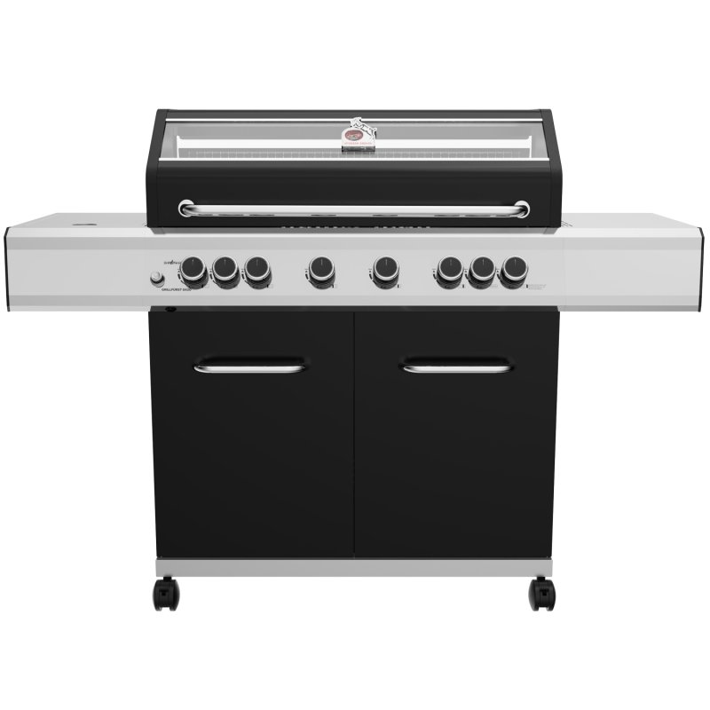 Grillfürst G620G 6-Brenner Gasgrill - 1. FC Köln Edition - Gusseisenroste