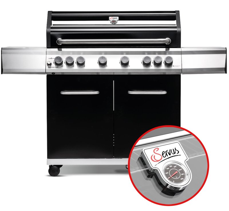 Grillfürst G620G 6-Brenner Gasgrill - Servus Sonderedition - Gussroste