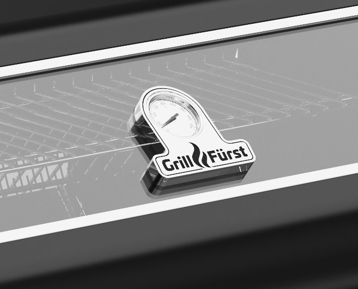 Grillfürst G750G 7-Brenner Doppelkammer - Gasgrill mit Hochtemperaturbrenner, Seitenkocher, Heckbrenner und Gusseisen Rosten - inkl. Abdeckhaube