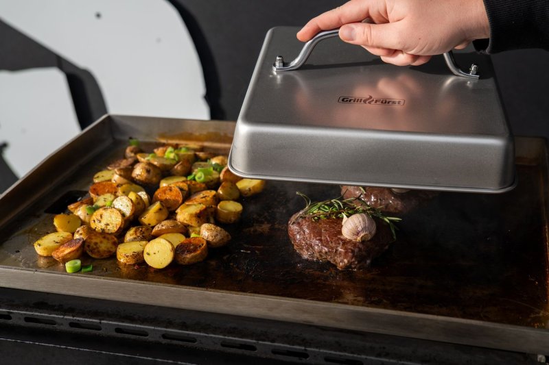 Grillfürst Garhaube eckig - 26 x 26 x 5 cm