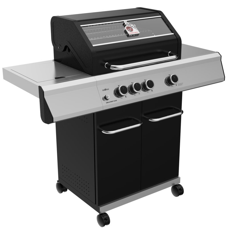 Grillfürst G310G 3-Brenner Gasgrill - 1. FC Köln Edition - Gusseisenroste