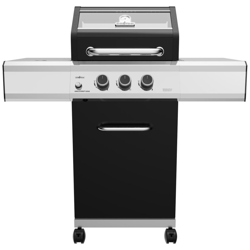 Grillfürst G210E 2-Brenner Gasgrill mit Hochtemperaturbrenner und Edelstahl Rosten