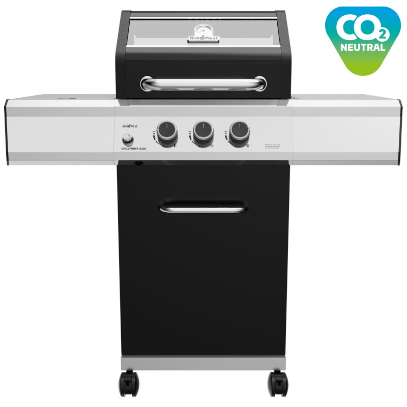 Grillfürst G210G 2-Brenner Gasgrill mit Hochtemperaturbrenner und Gusseisen Rosten