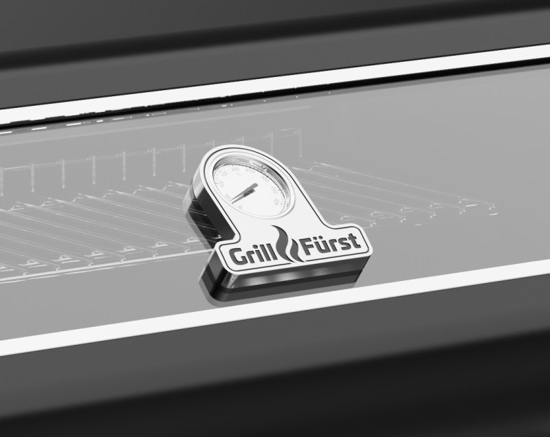 Grillfürst G210G 2-Brenner Gasgrill mit Hochtemperaturbrenner und Gusseisen Rosten - inkl. Abdeckhaube