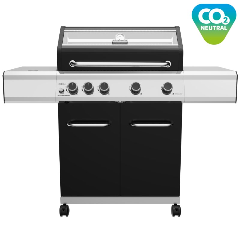 Grillfürst G410E 4-Brenner Gasgrill mit Hochtemperaturbrenner und Edelstahl Rosten