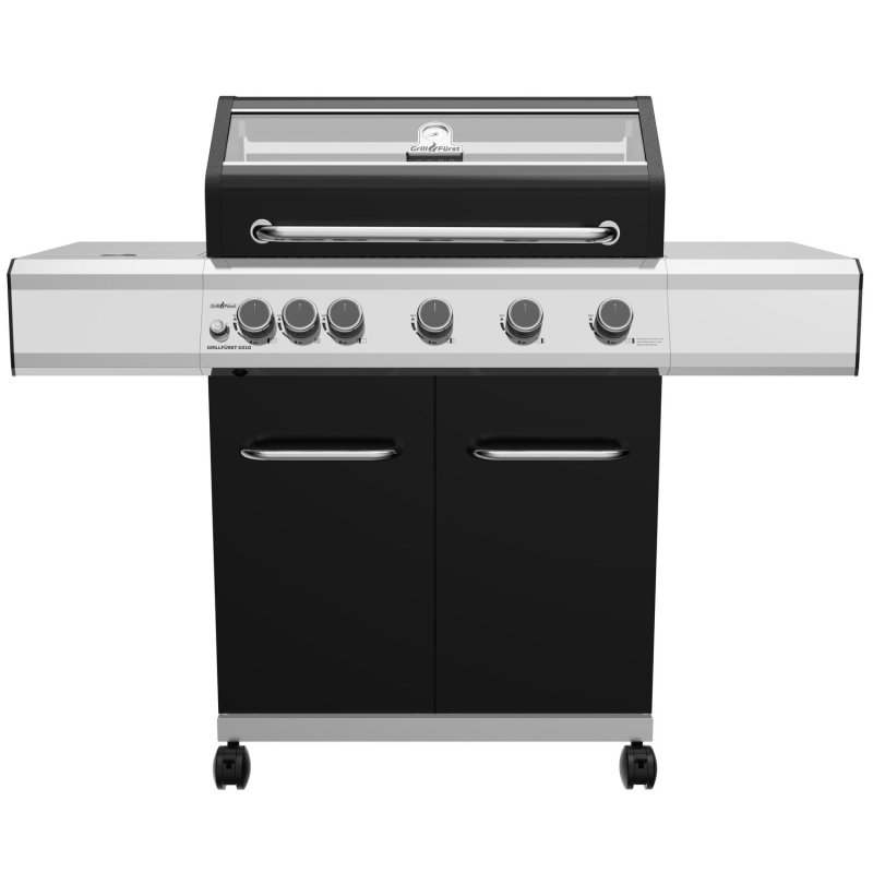 Grillfürst G510G 5-Brenner Gasgrill mit Hochtemperaturbrenner und Gusseisen Rosten - X-DEAL inkl. Zubehörpaket