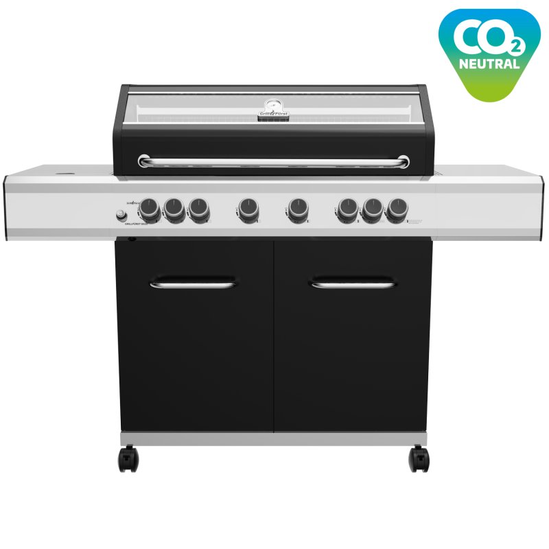 Grillfürst G620E 6-Brenner Gasgrill mit Hochtemperaturbrenner, Heckbrenner und Edelstahl Rosten