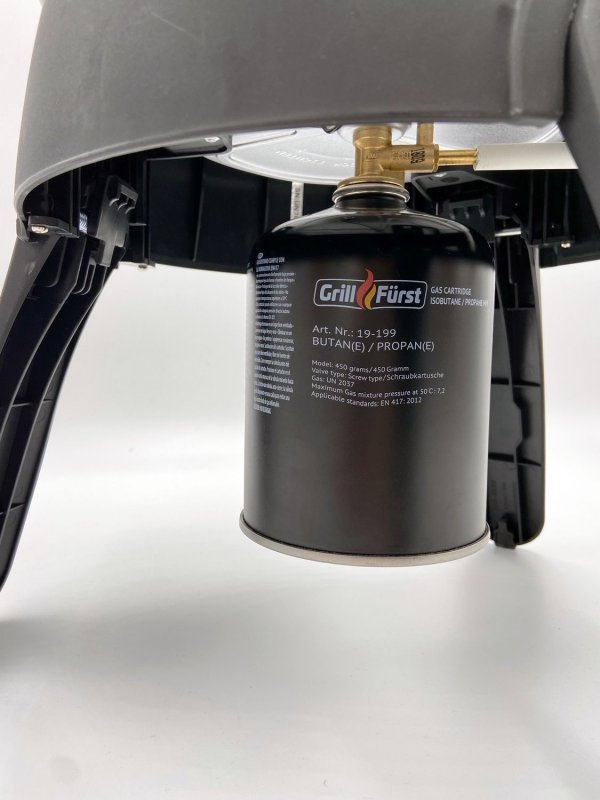 Grillfürst Gaskartusche / Schraubkartusche 450g - Weber Gaskartusche Alternative zu: CADAC CA445 oder Weber Gaskartusche 17669