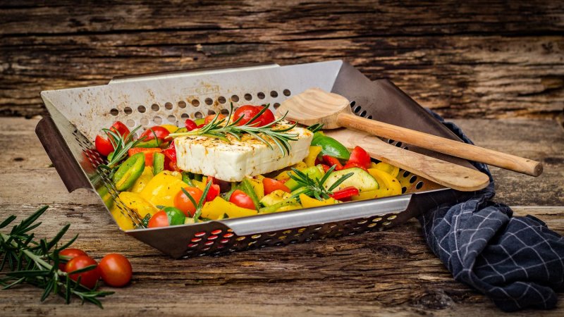 Grillfürst Gemüsekorb Edelstahl Premium 34,5 x 34,5cm