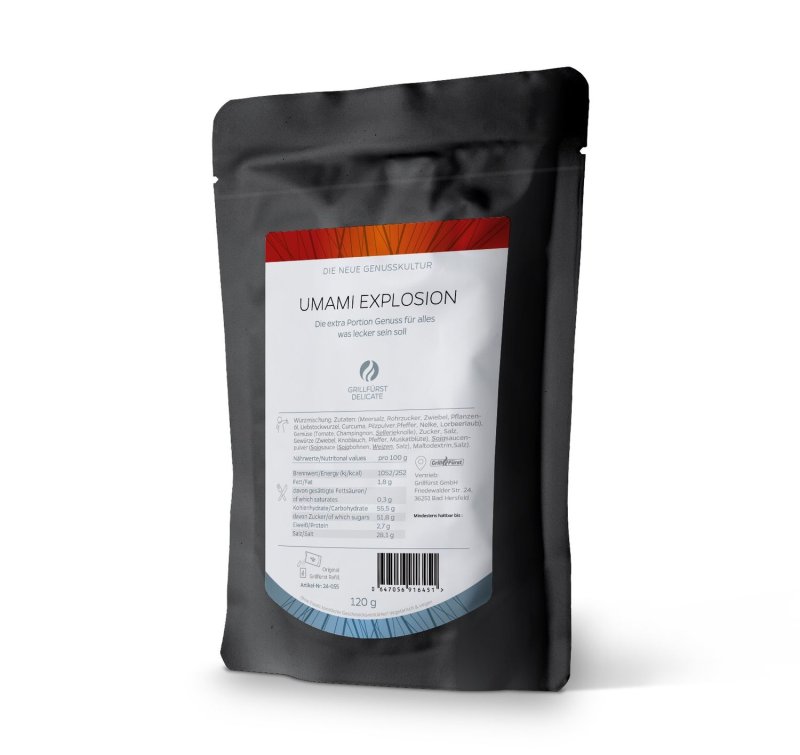 Grillfürst Umami Explosion - Gewürzmischung - Nachfüllbeutel 120g