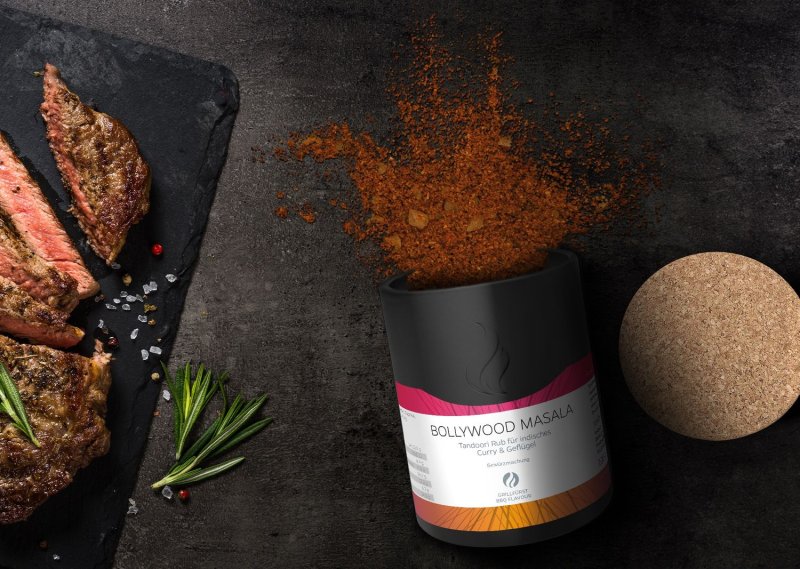 Grillfürst Bollywood Masala - Tandoori-Gewürzmischung - Keramikdose 100g