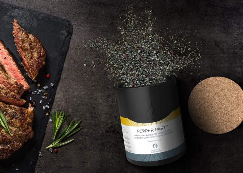 Grillfürst Pepper Party - Cuvée Pfeffermischung - Keramikdose 80g