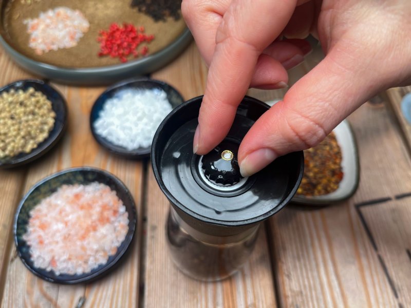 Grillfürst Gewürzmühle 3er Set - für Salz, Pfeffer, Gewürze und Gewürzmischungen