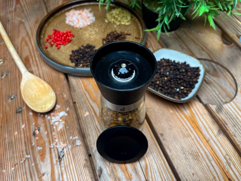 Grillfürst Gewürzmühle 3er Set - für Salz, Pfeffer, Gewürze und Gewürzmischungen