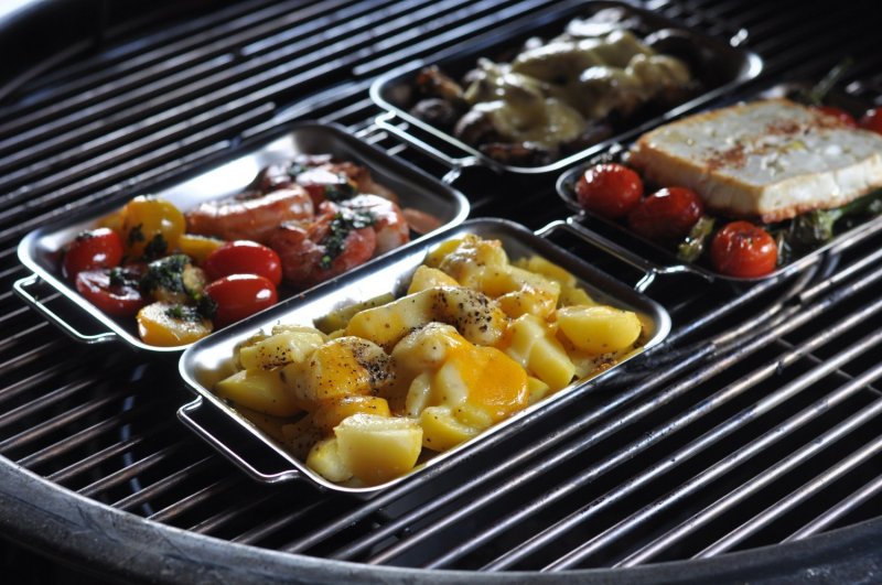 Grillfürst Grillpfännchen 2er Set mit Schabern