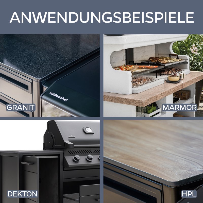 Grillfürst Outdoorküchen Reiniger für Arbeitsplatten aus Marmor, Granit, Naturstein, Dekton und HPL - 500 ml