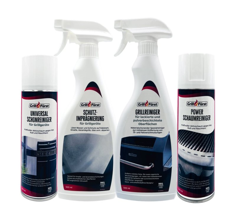 Grillfürst Grillreiniger-Set für Enders Monroe Pro, Colorado, Uniq Pro - Grillreiniger und Pflege Set für emaillierte Grills