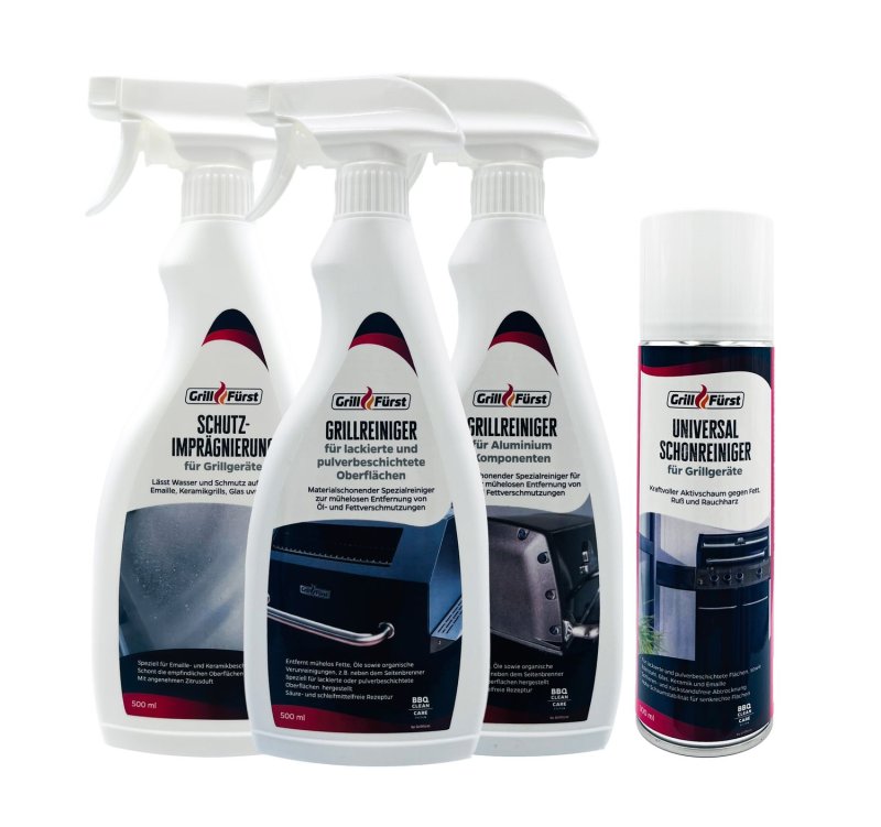 Grillfürst Grillreiniger-Set Napoleon: Rogue schwarz / Freestyle Graphite / Prestige schwarz