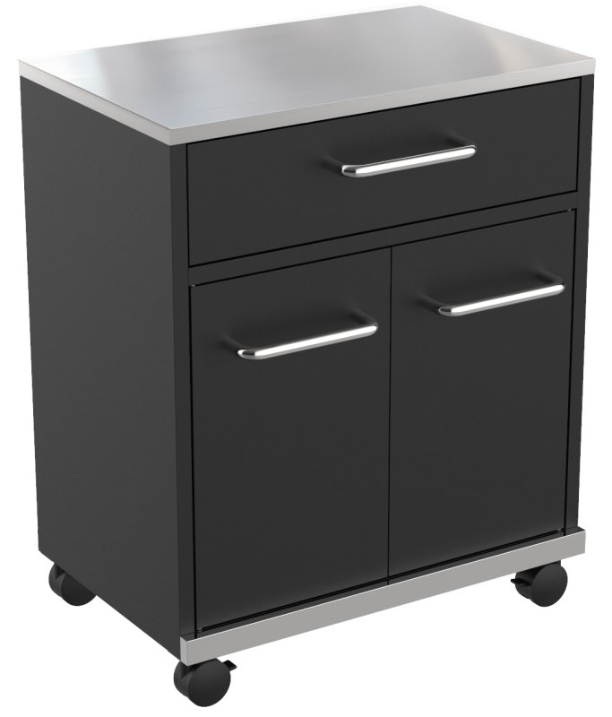 Grillfürst Grillschrank - BBQ Buddy - Edelstahl-Arbeitsfläche und 2 Türen + Schublade