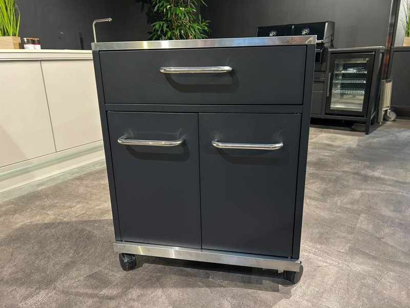 Grillfürst Grillschrank - BBQ Buddy - Edelstahl-Arbeitsfläche und 2 Türen + Schublade