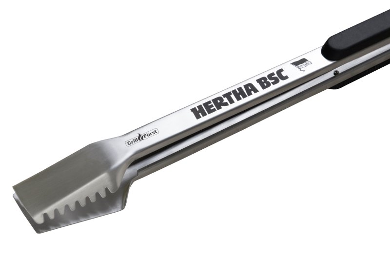 Grillfürst Premium Grillzange mit Spatelkopf 50 cm - Edelstahl - Hertha BSC Edition