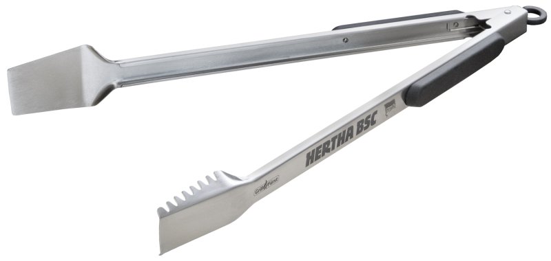 Grillfürst Premium Grillzange mit Spatelkopf 50 cm - Edelstahl - Hertha BSC Edition