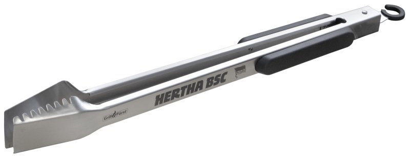 Grillfürst Premium Grillzange mit Spatelkopf 50 cm - Edelstahl - Hertha BSC Edition