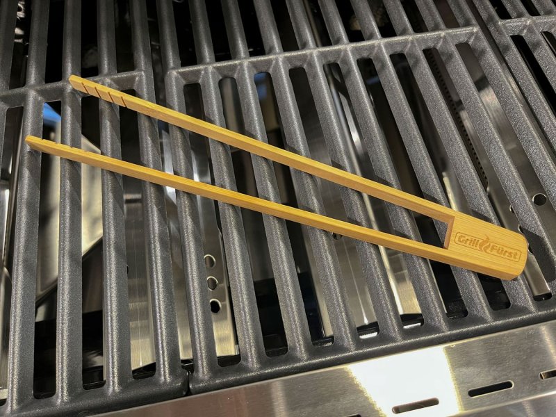 Grillfürst Mini-Grillzange 29 cm - Bambus