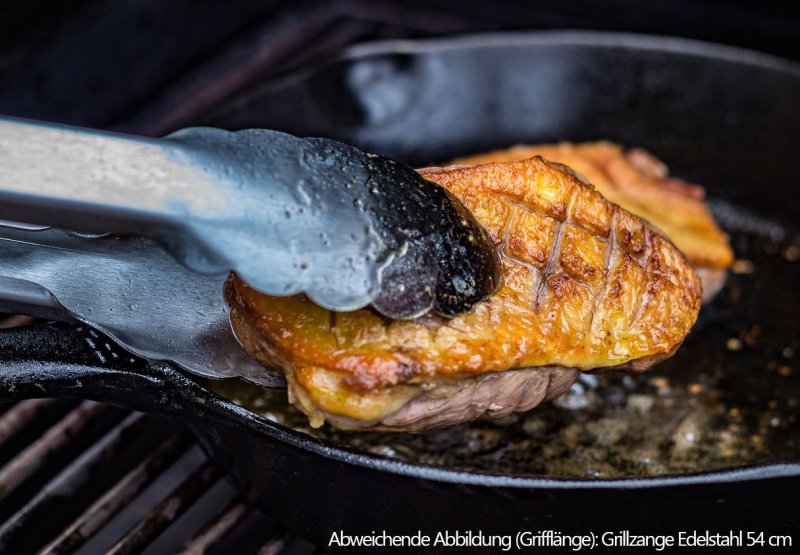 Grillfürst Grillzange Servierzange 25 cm - Edelstahl